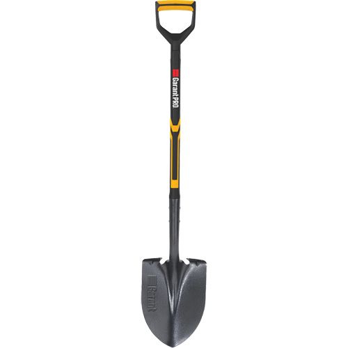 Pelle ronde Pro, Lame Acier durci, Fibre de verre, Manche Prise en D OCP Construction Supplies