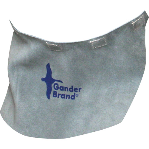 Casque de soudage &agrave; bavette en cuir refendu de marque Gander, Gris perle OCP Construction Supplies