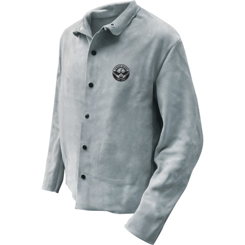 Welder Jacket, Leather, 2X-Large, Grey OCP Construction Supplies