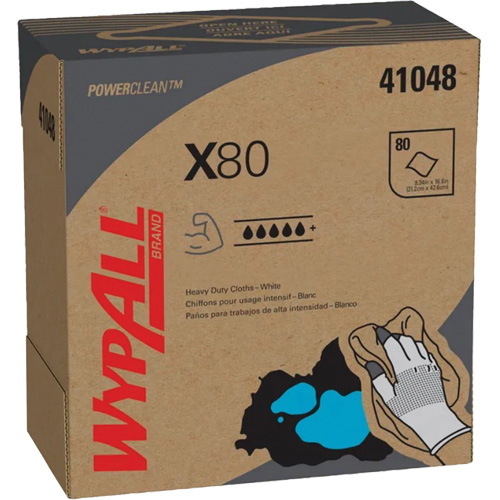 WypAll&reg; X80 Extended Use Cloths, Heavy-Duty, 16-4/5" L x 9" W OCP Construction Supplies