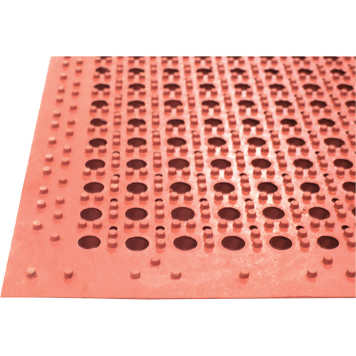 Competitor Series Mats, Slotted, 3' x 5' x 7/8", Orange, Natural Rubber OCP Construction Supplies