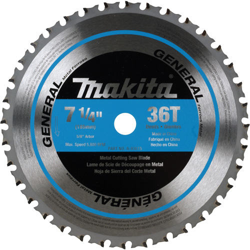 CERMET Tipped Saw Blade, 7-1/4", 36 Teeth, Metal Use OCP Construction Supplies