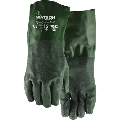 Dura Dip Gloves, 12" L, PVC, Jersey Inner Lining OCP Construction Supplies