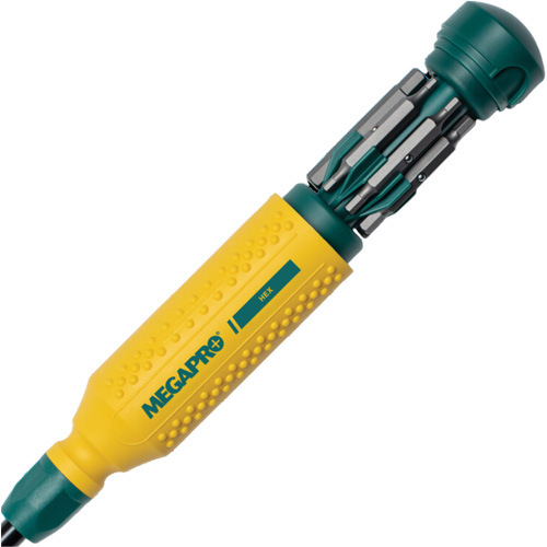 Original Hex 15-in-1 Multi-Bit Screwdriver, 8-37/50" L, Textured Handle OCP Construction Supplies