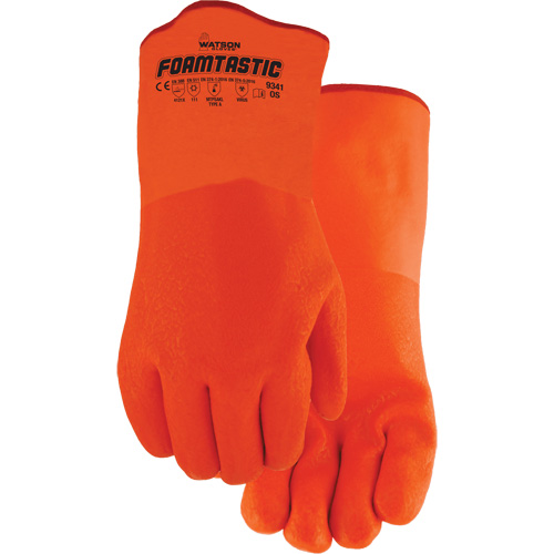 Foamtastic Gloves, One Size, PVC Coating, Foam Shell OCP Construction Supplies