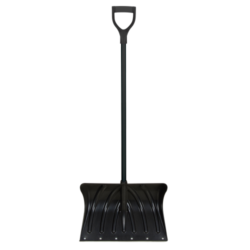 Pelle &agrave; neige en poly avec bande d'usure en acier, Lame Polypropyl&egrave;ne, Largueur 19-3/4", Manche Prise en D, Bande d'usure Compris OCP Construction Supplies