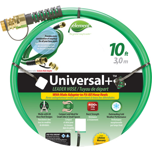 Element&reg; Universal+&reg; Leader Hose, PVC, 1/2" dia. x 10' OCP Construction Supplies