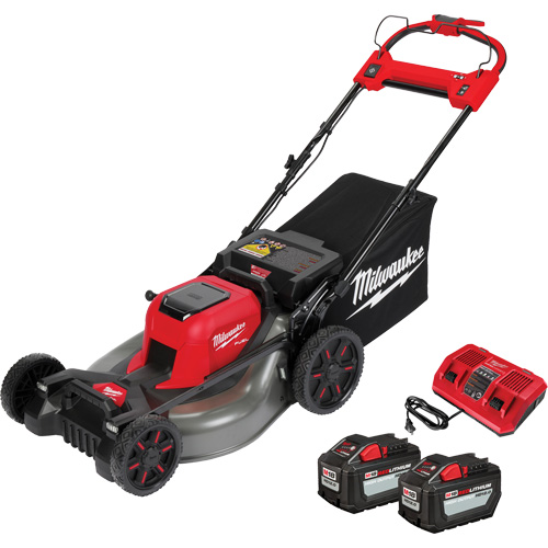 Ensemble de tondeuse sans fil autopropuls&eacute;e &agrave; double pile M18 Fuel, Pouss&eacute;e automatique, &agrave; pile, Largeur de coupe 21" OCP Construction Supplies
