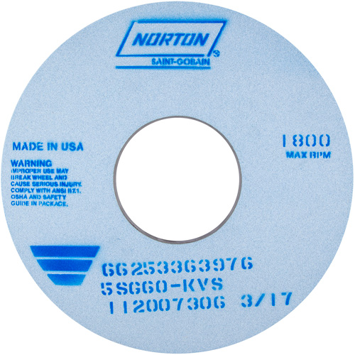 Tool Room Wheel, Type 01, Ceramic Alumina, 14" x 1" OCP Construction Supplies