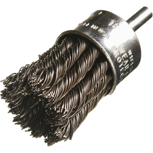 Brosses mont&eacute;es &agrave; fils nou&eacute;s, 1/2" dia., dia. Des fils 0,014", Tige 1/4" OCP Construction Supplies