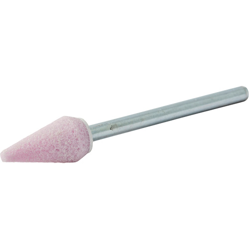 Vitrified Bond Mounted Point, B53, Aluminum Oxide, 5/16" Dia., 5/8" L, 80 Grit OCP Construction Supplies