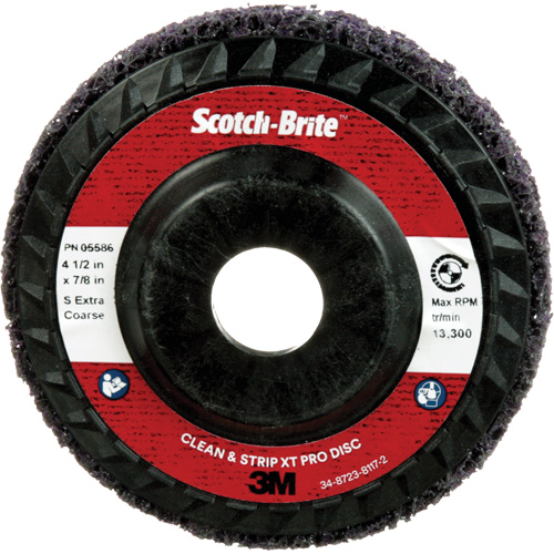 Disque Clean and Strip XT Pro XO-DC Scotch-Brite, 4-1/2" dia., Grain Extra grossier, Carbure de silicium OCP Construction Supplies