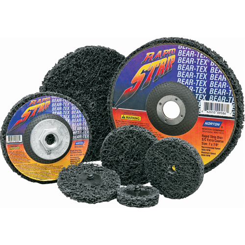 Bear-Tex Rapid Strip Wheels, 4" Dia. x 1/2" W, 1/4" Arbor OCP Construction Supplies