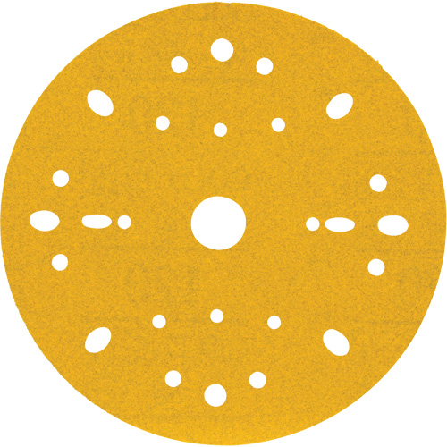 Disque abrasif dor&eacute; Hookit, dia 6", Grain 120, Oxyde d'aluminium, Poids C OCP Construction Supplies