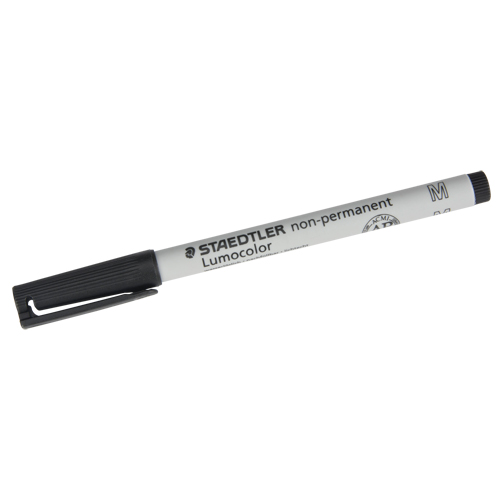 Lumocolor&reg; Non Permanent Medium Tip Black Marker, Black, Medium Tip OCP Construction Supplies