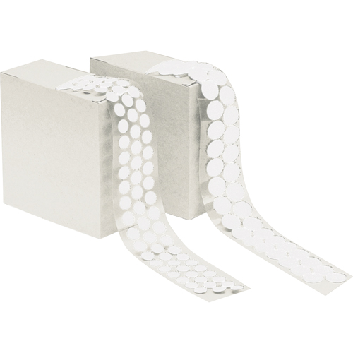 Fastener Dots, Loop, 3/4" Dia., Adhesive, White OCP Construction Supplies