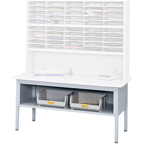 Mobilier E-Z Sort pour la salle du courrier- Tables de tri avec tablette-Dessus de table, 60" la x 28" p x 36" h, Stratifi&eacute; OCP Construction Supplies