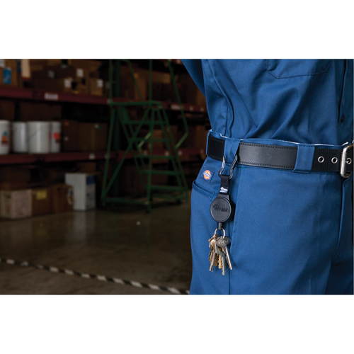 Mid6 Series Mid Size Retractors #6, Polycarbonate, 36" Cable, Belt Clip Attachment OCP Construction Supplies
