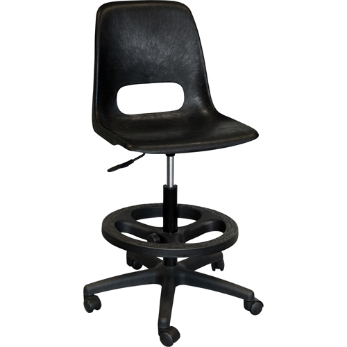 Tabouret avec dossier pour classe de s&eacute;rie 800, Mobile, Ajustable Hauteur, Capacit&eacute; 250 lb OCP Construction Supplies