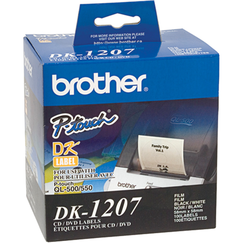 DK Series Die Cut Round CD/DVD Labels OCP Construction Supplies