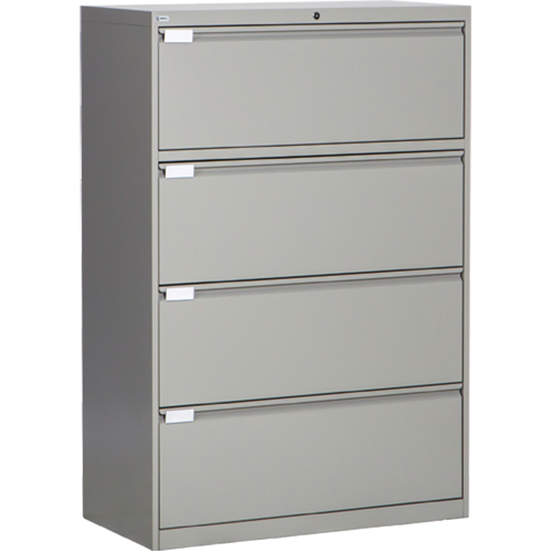 Classeur lat&eacute;ral, Acier, 4 tiroirs, 36" la x 18" p x 53-3/8" h, Gris OCP Construction Supplies