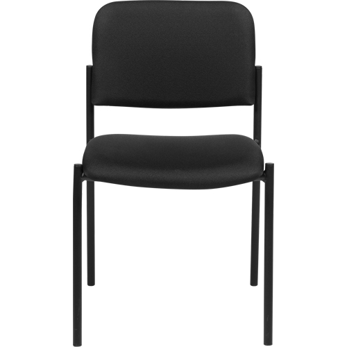 Chaises sans accoudoirs empilables, Tissu, Hauteur 32", Capacit&eacute; 300 lb, Noir OCP Construction Supplies