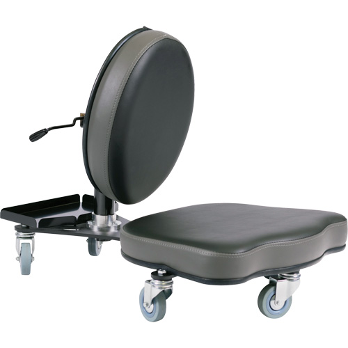 Chaise ergonomique Flex, Vinyle, Noir/gris OCP Construction Supplies