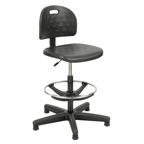 Soft Tough Stool, Stationary, Adjustable Height, 250 lbs. Capacity OCP Construction Supplies