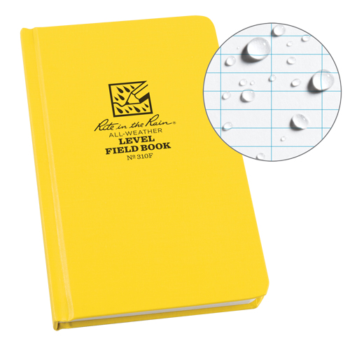 Bound Book, Hard Cover, Yellow, 160 Pages, 4-5/8" W x 7-1/4" L OCP Construction Supplies
