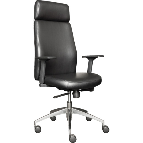 Activ Series High Back Executive Chair, Polyurethane/Vinyl, Black, 275 lbs. Capacity OCP Construction Supplies