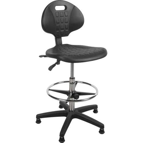Heavy-Duty Ergonomic Stool, Stationary, Adjustable Height, 250 lbs. Capacity OCP Construction Supplies