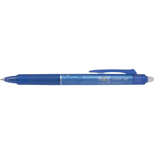 Frixion Point Clicker Pen, Blue, 0.5 mm, Retractable OCP Construction Supplies