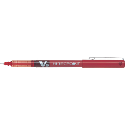 Hi-Tecpoint Pen, Red, 0.5 mm OCP Construction Supplies