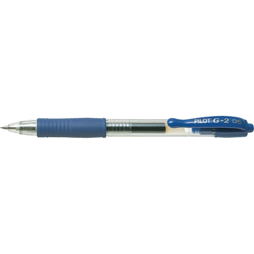 Stylo &agrave; encre gel G2, Bleu, 0,5 mm, R&eacute;tractable OCP Construction Supplies