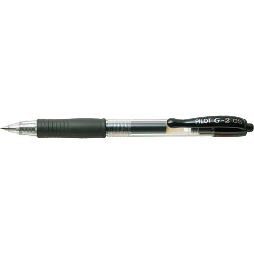 Stylo &agrave; encre gel G2, Noir, 0,5 mm, R&eacute;tractable OCP Construction Supplies