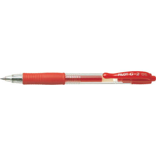 G2 Gel Pen, Red, 0.7 mm, Retractable OCP Construction Supplies