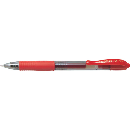 G2 Gel Pen, Red, 0.7 mm, Retractable OCP Construction Supplies