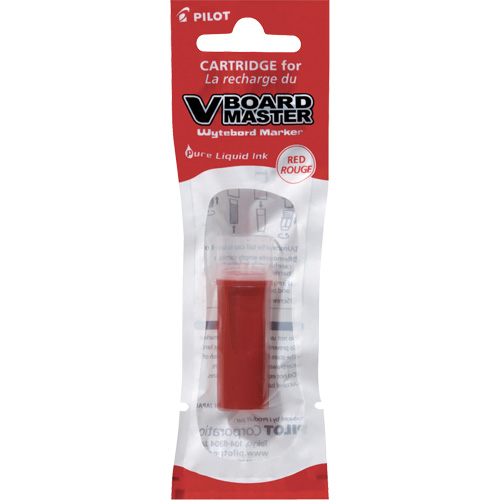 Recharge pour marqueur effaçable &agrave; sec Vboard Master, Rouge OCP Construction Supplies