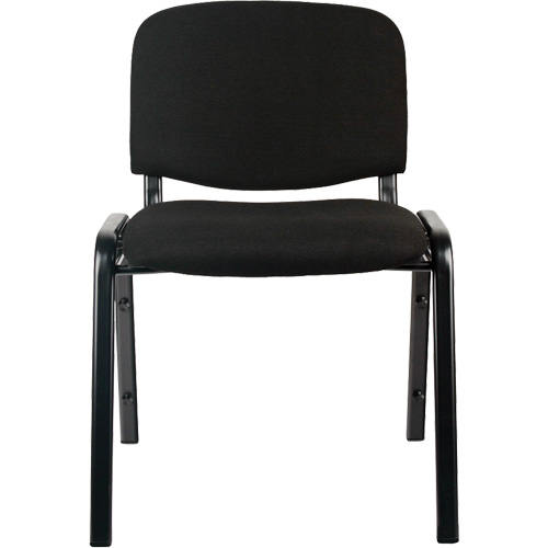 Stacking Chairs, Fabric, 32" High, 250 lbs. Capacity, Black OCP Construction Supplies