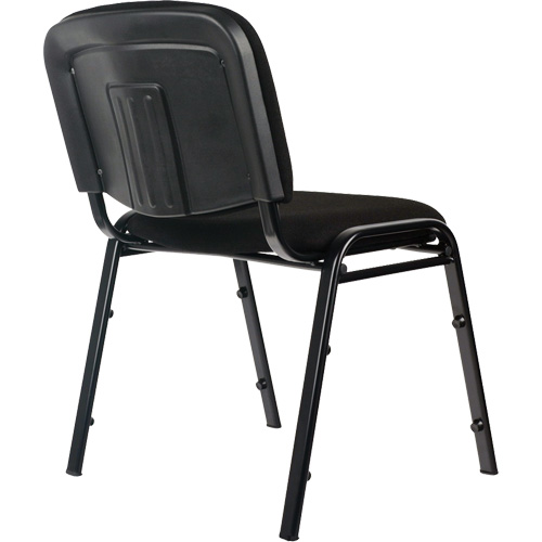 Stacking Chairs, Fabric, 32" High, 250 lbs. Capacity, Black OCP Construction Supplies