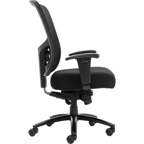 Raven 400 High-Back Heavy-Duty Synchro-Tilter, Mesh, Black, 400 lbs. Capacity OCP Construction Supplies