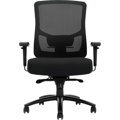 Raven 400 High-Back Heavy-Duty Synchro-Tilter, Mesh, Black, 400 lbs. Capacity OCP Construction Supplies