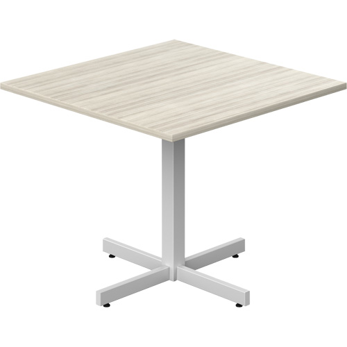 Table carr&eacute;e &agrave; hauteur r&eacute;glable Newland, 36" lo x 36" la x 29" h, Dessus de 1", Stratifi&eacute;, Havane OCP Construction Supplies