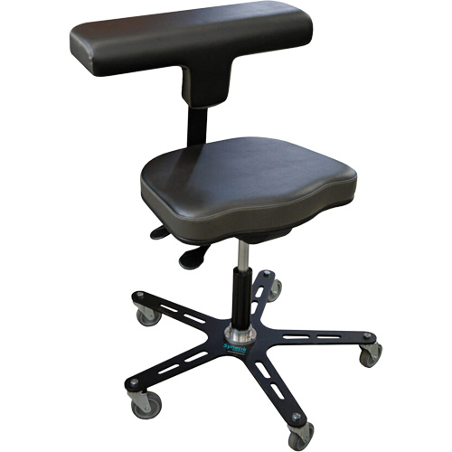 Chaise ergonomique industrielle VEGA-T, Mobile, Ajustable Hauteur, Capacit&eacute; 280 lb OCP Construction Supplies