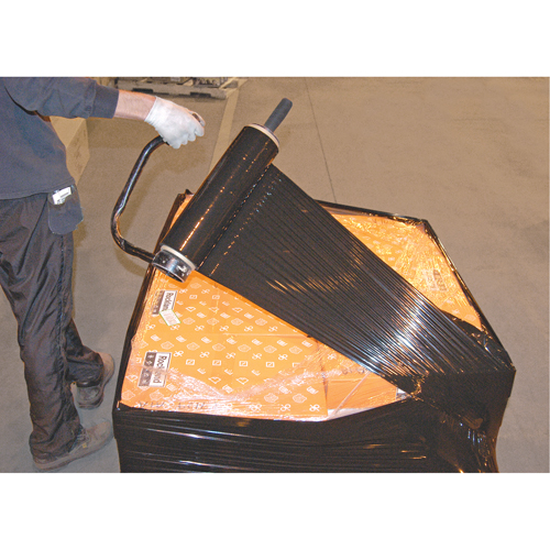 Stretch Wrap, 80 Gauge (20.3 micrometers), 18" x 1000', Opaque Black OCP Construction Supplies