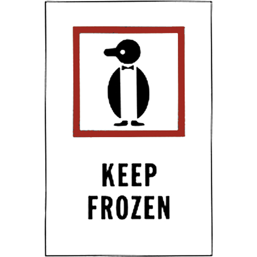 "Keep Frozen" Special Handling Labels, 6" L x 4" W, Red on White OCP Construction Supplies