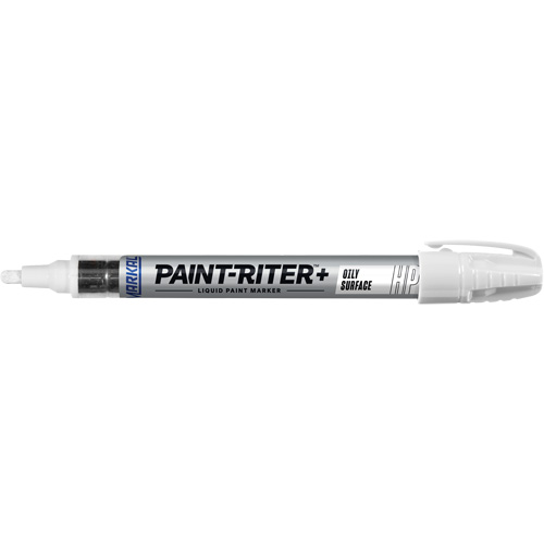 Paint-Riter&reg; + Oily Surface Marker, Liquid, White OCP Construction Supplies