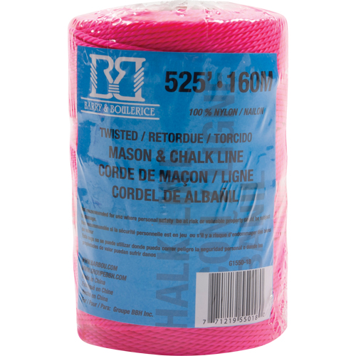 Corde pour maçon/ligne de craie, 525', Nylon OCP Construction Supplies
