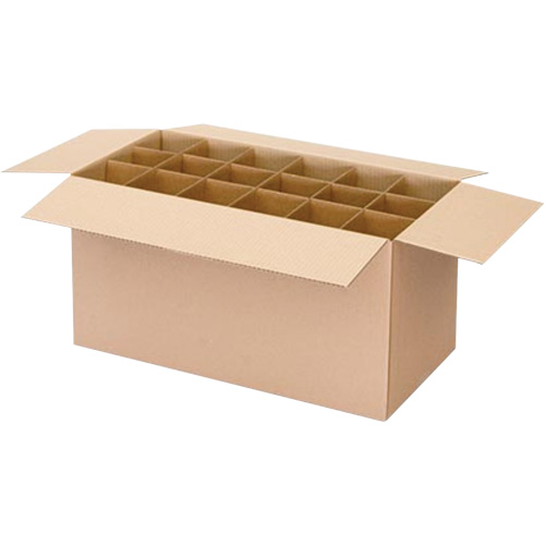 Aerosol Can Shipper Box, 12-1/4" L x 9-3/16" W x 10-5/16" H, Flute C OCP Construction Supplies