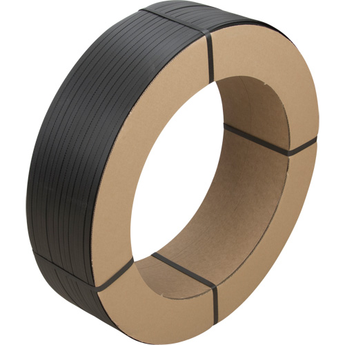 Feuillard, Polypropyl&egrave;ne, 1/2" la x 7200' lo, Noir, Calibre Manuel OCP Construction Supplies